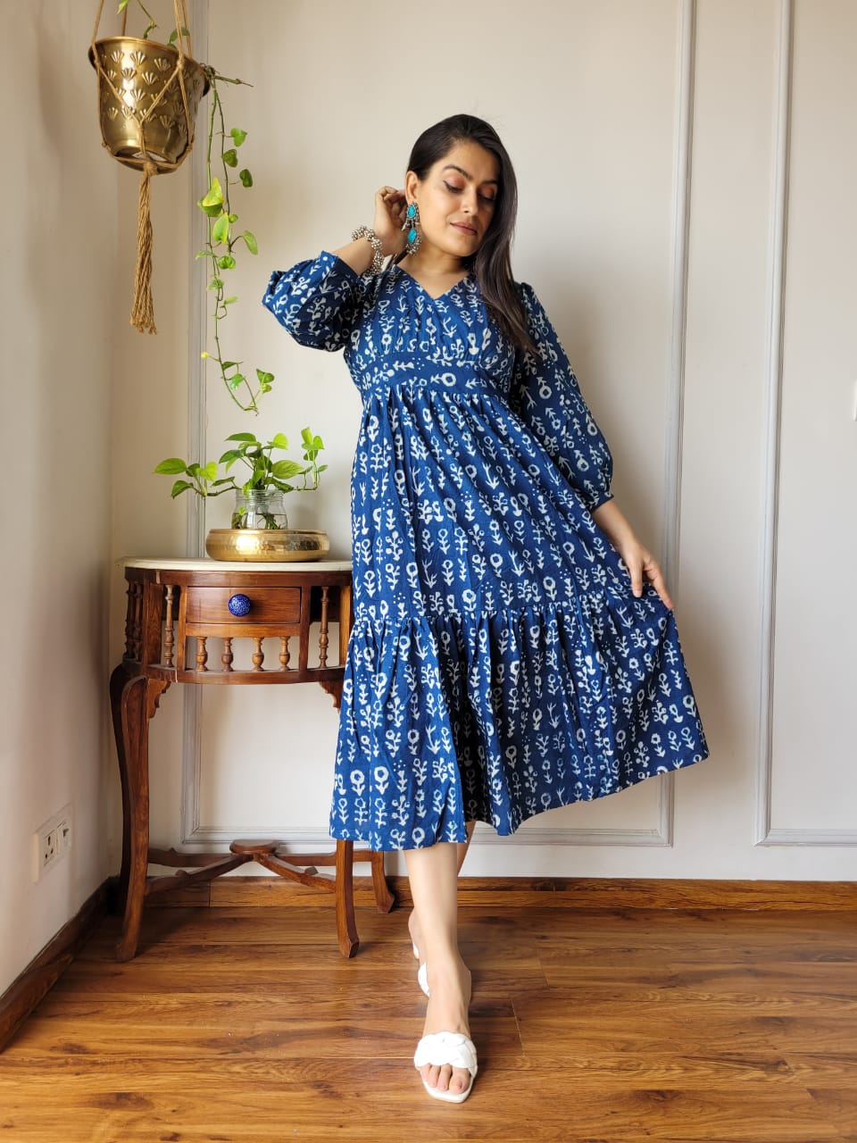 Pure Cotton Hand Block Printed Dress