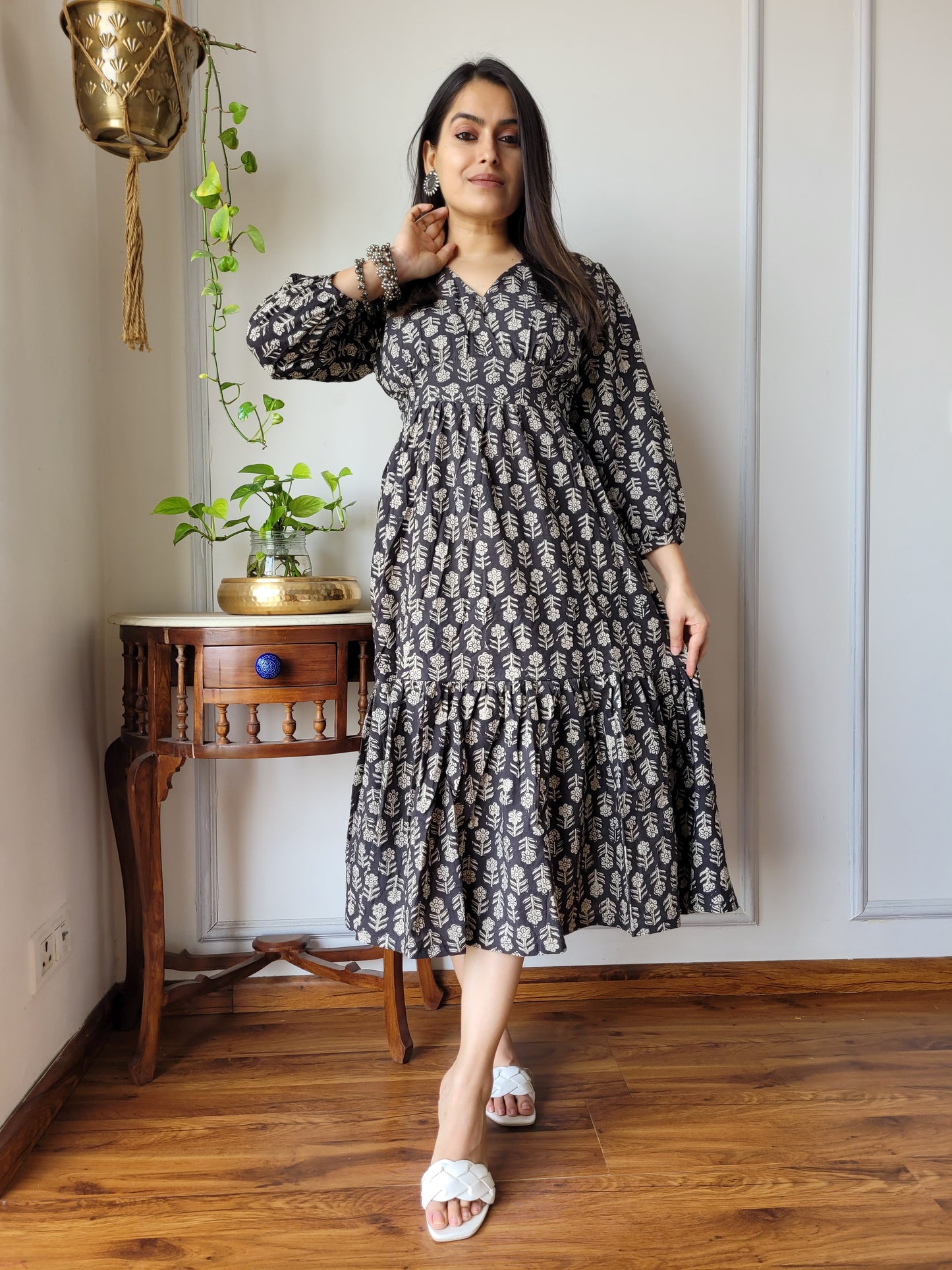 Pure Cotton Hand Block Printed Dress