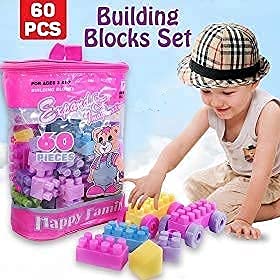 Building Blocks Educational 60 Pieces Multicolored Toy