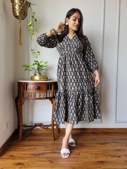 Pure Cotton Hand Block Printed Dress