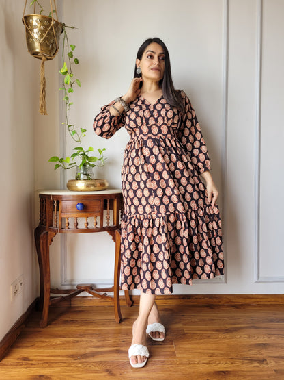 Pure Cotton Hand Block Printed Dress