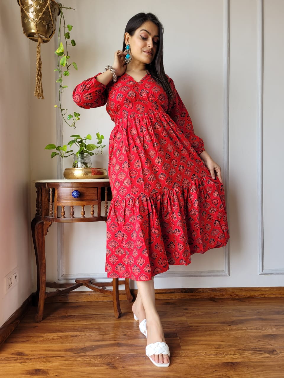 Pure Cotton Hand Block Printed Dress