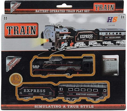 Battery Operated Musical Train Toy Set for Kids