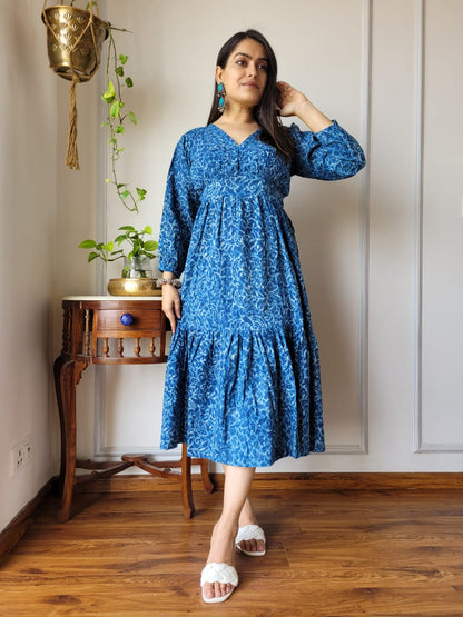 Pure Cotton Hand Block Printed Dress