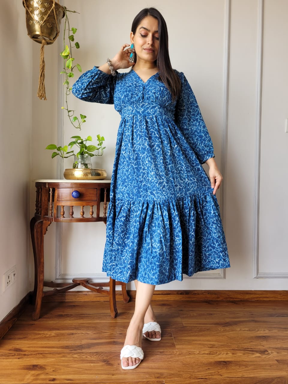 Pure Cotton Hand Block Printed Dress