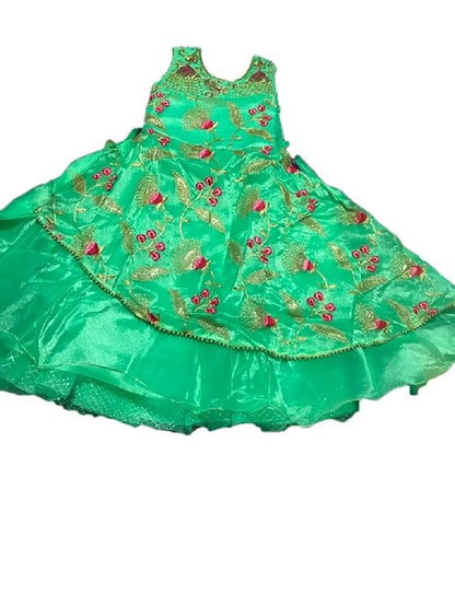 Green Color Gown for Girls