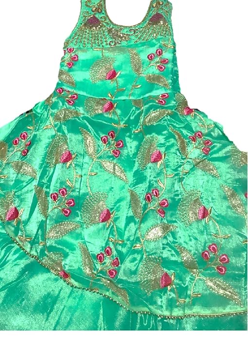 Green Color Gown for Girls