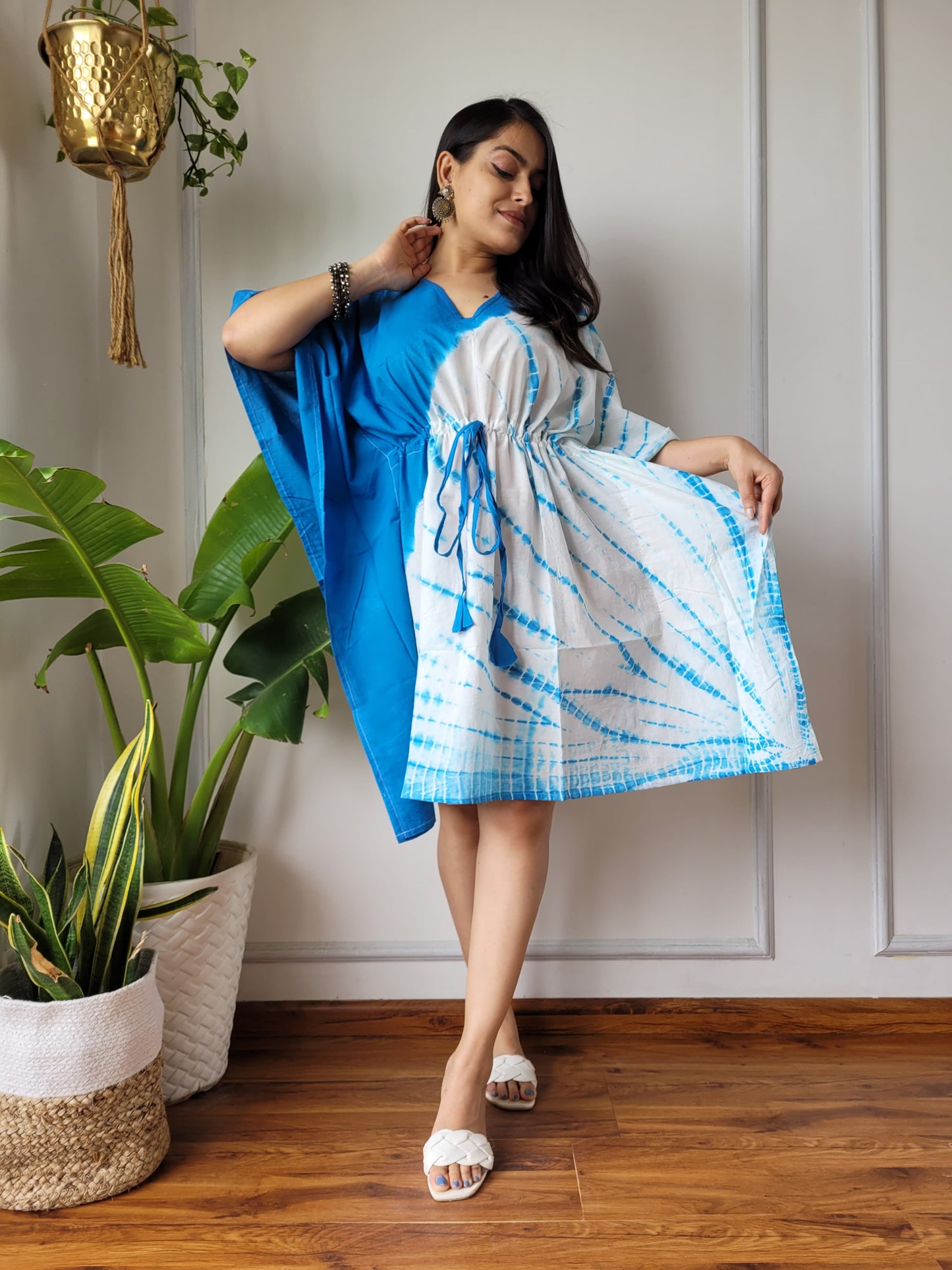 Pure Cotton Hand Block Printed Short Kaftan