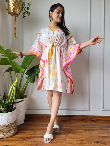 Pure Cotton Hand Block Printed Short Kaftan