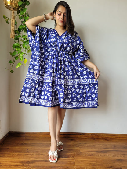 Pure Cotton Hand Block Printed Short Kaftan